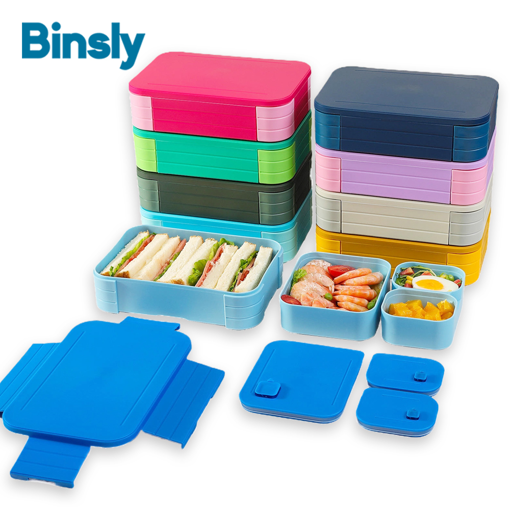 Meal Prep For Office - Modern Bento Lunch Box 4 Compartments