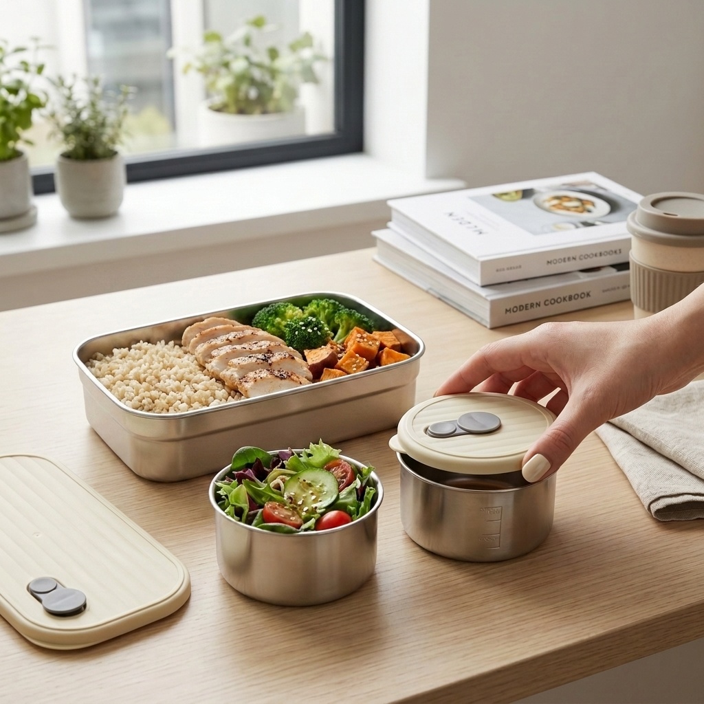 Meal Prep Ideas - Microwave Safe 304 Stainless Steel Bento