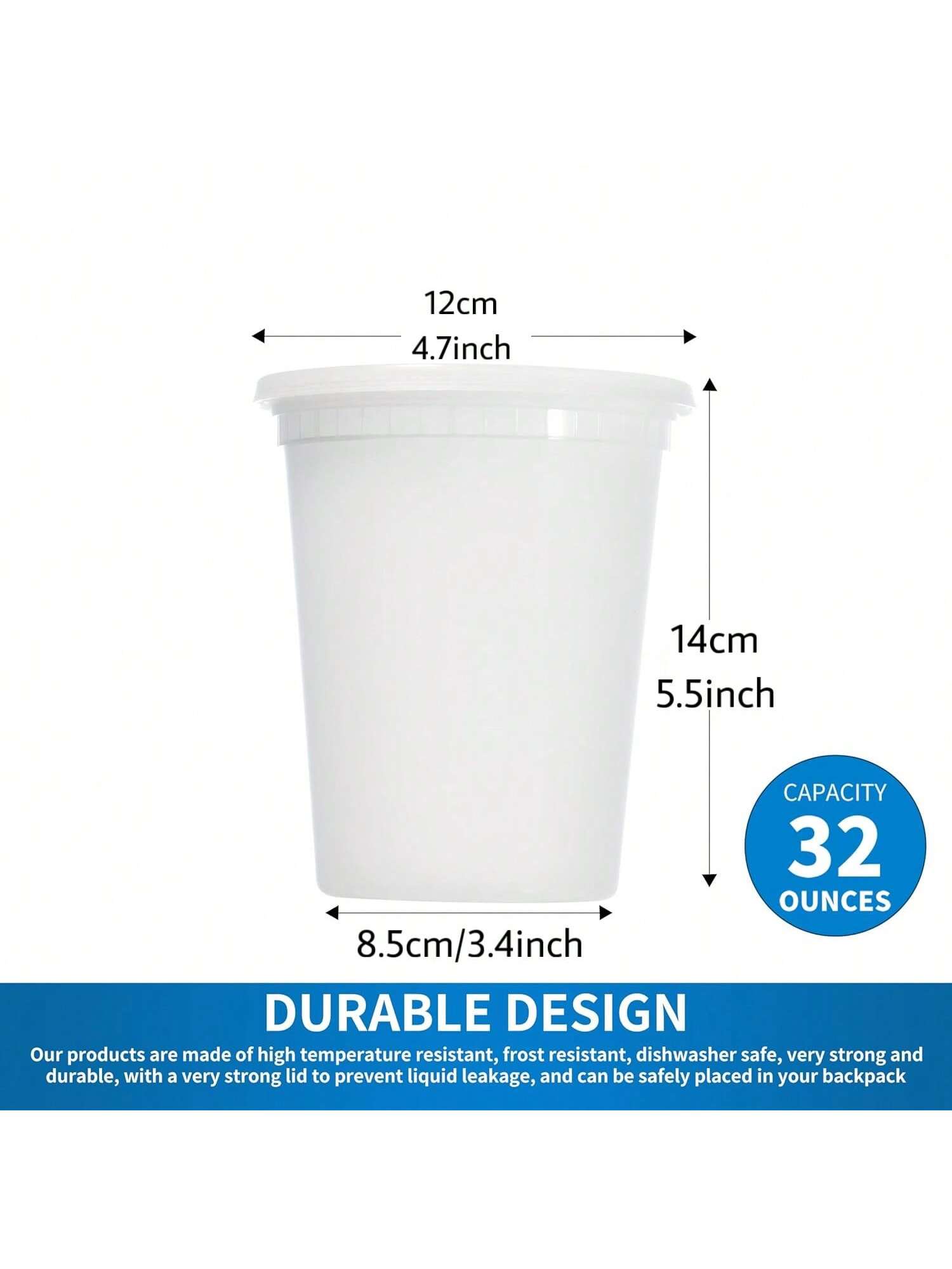 24Pack 32oz Deli Containers wi - огляд і ціна Meal Prep Ideas