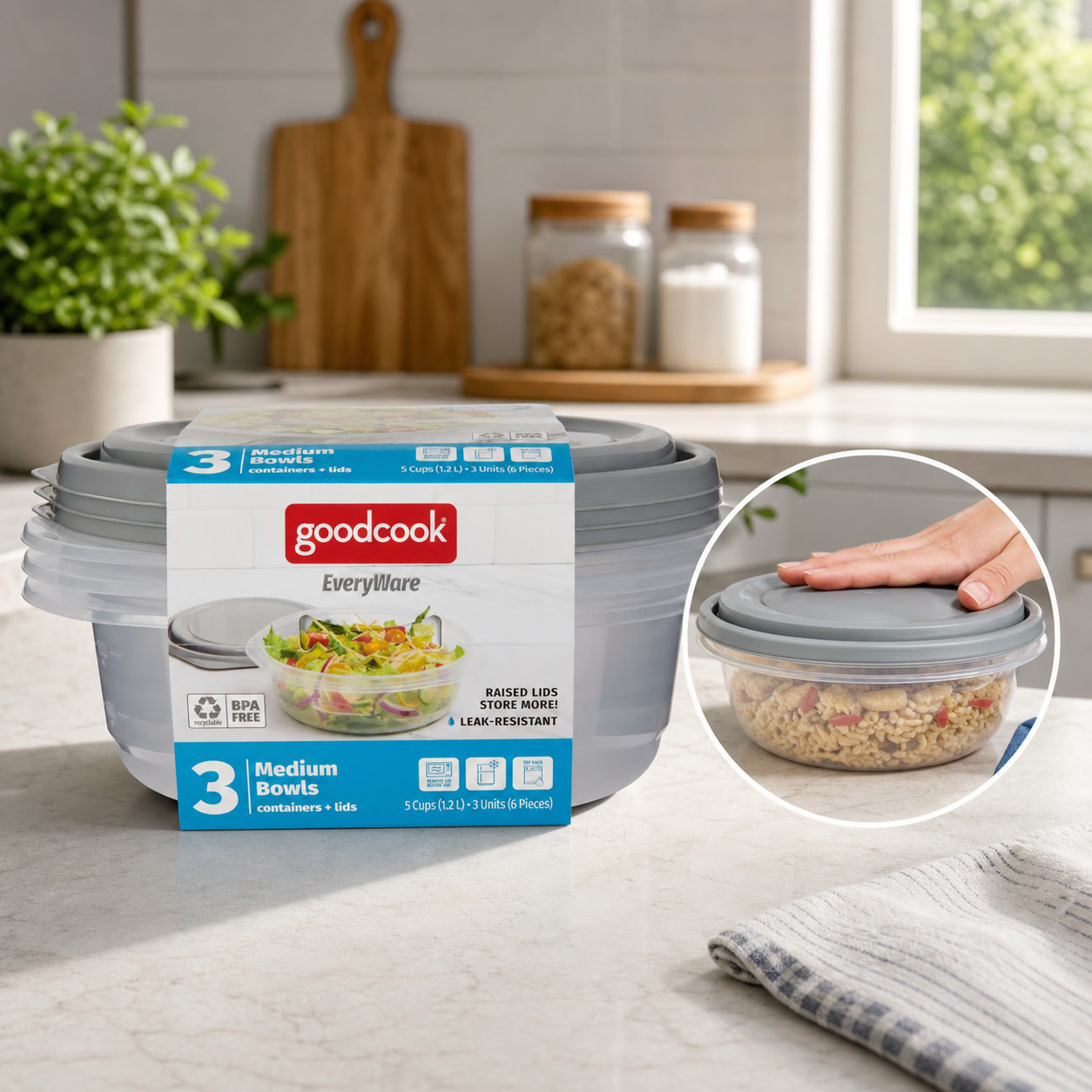 6pcs Round 5 Cup Food Storage  - огляд і ціна Meal Prep Ideas