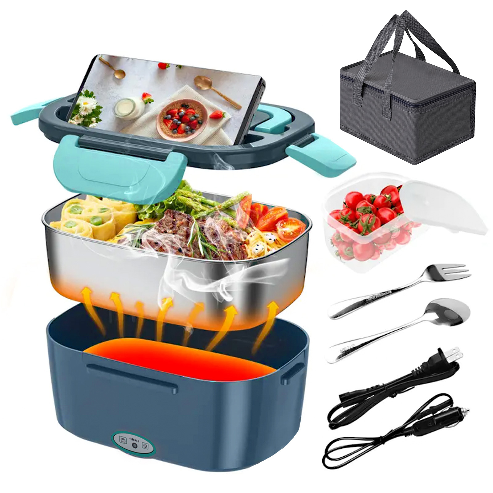 100W Electric Heating Lunch Bo - огляд і ціна Meal Prep Bag
