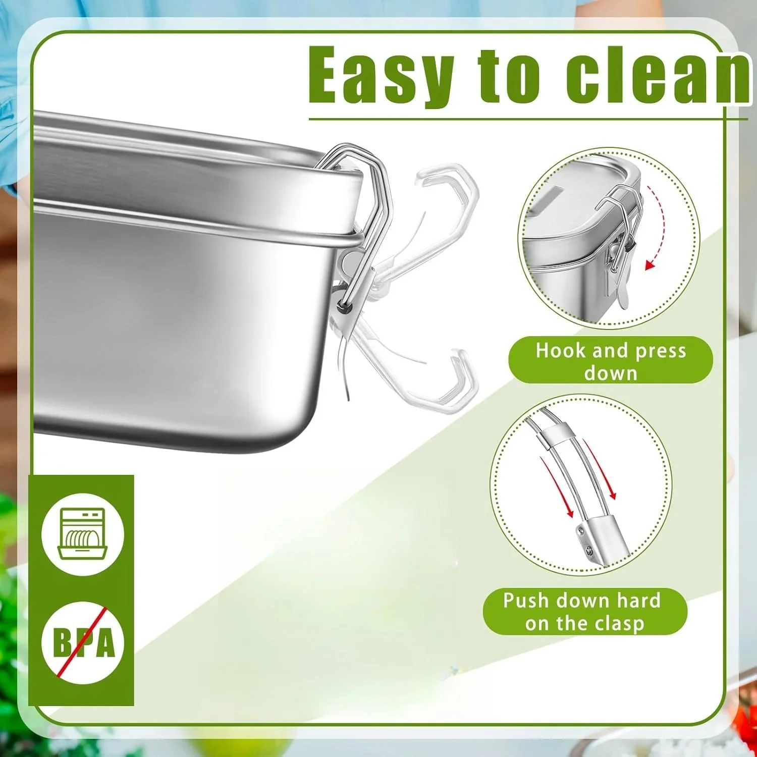 Stainless Steel Lunch Box for  - огляд і ціна Meal Prep Tupperware