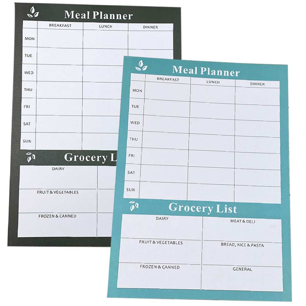 2Pcs Dietary Planning Notebook - огляд і ціна Meal Prep Grocery List