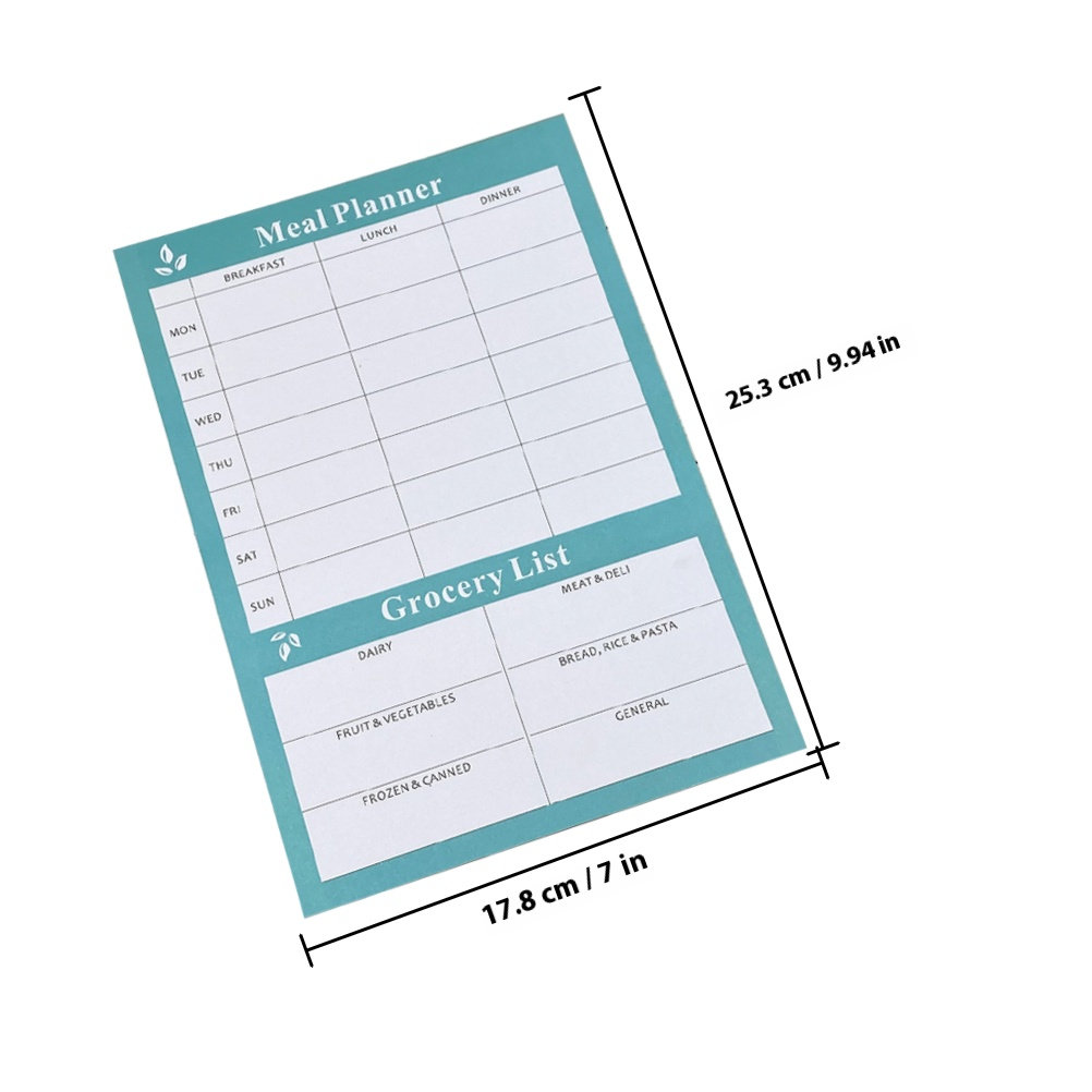 2Pcs Dietary Planning Notebook - огляд і ціна Meal Prep Grocery List