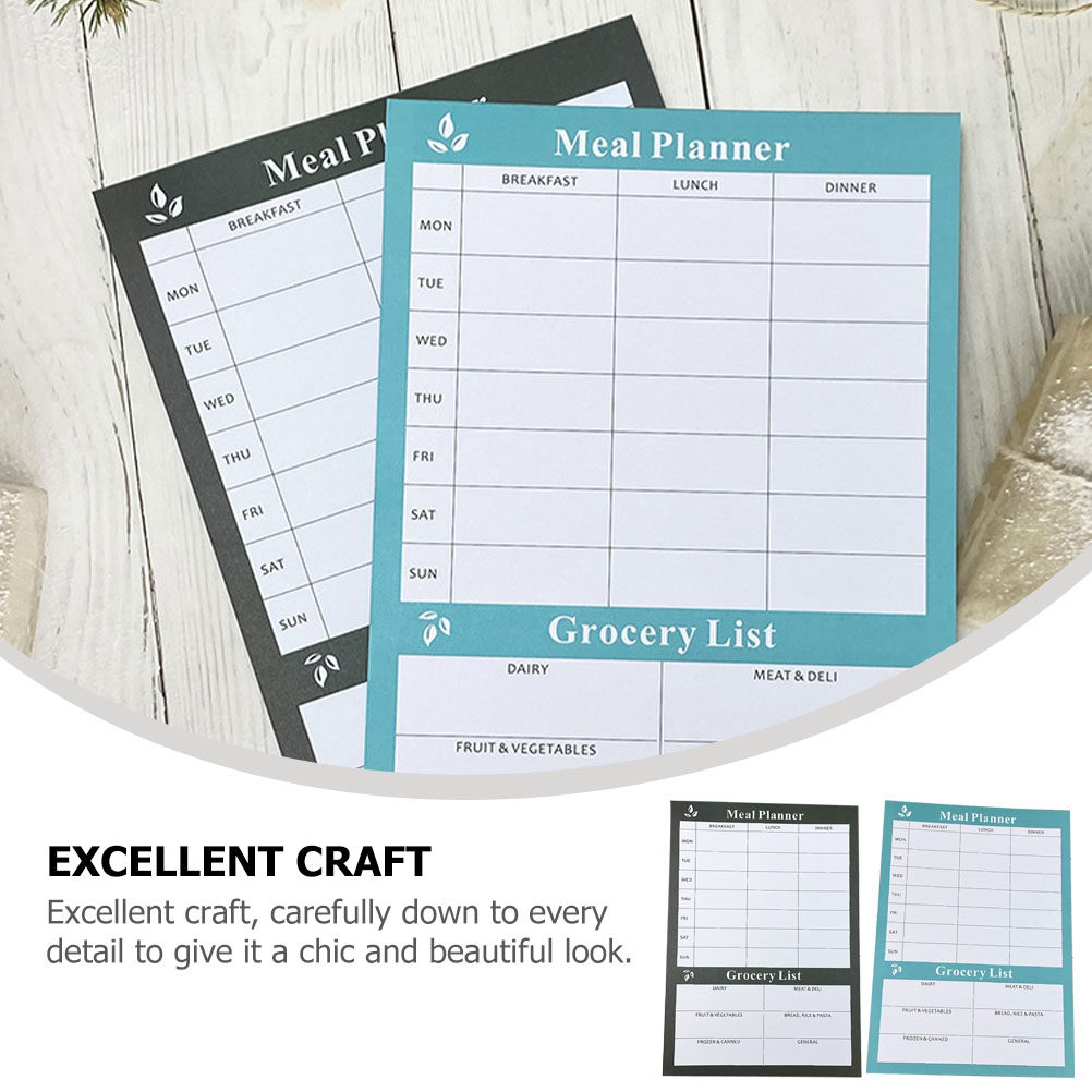 2Pcs Dietary Planning Notebook - огляд і ціна Meal Prep Grocery List