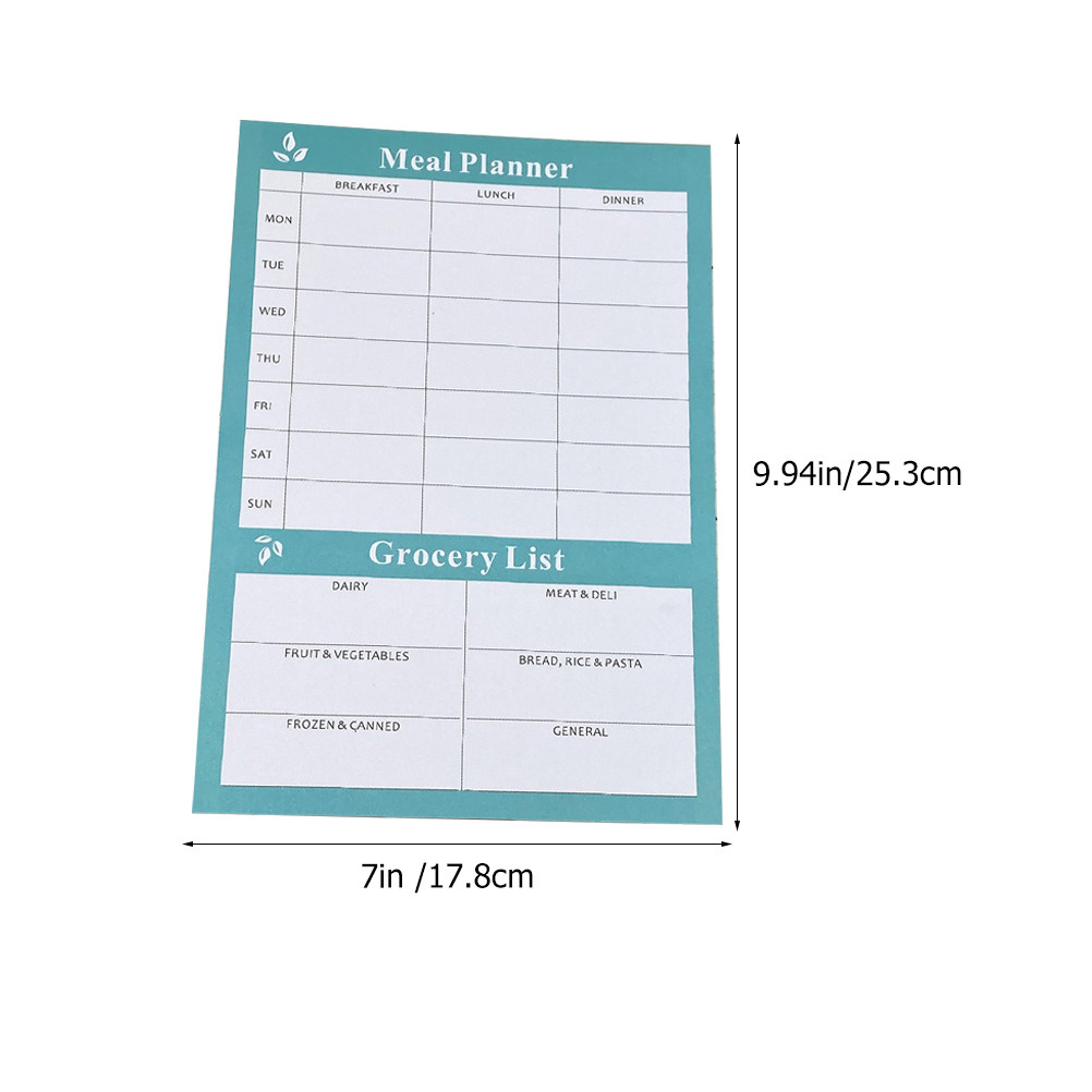 2Pcs Dietary Planning Notebook - огляд і ціна Meal Prep Grocery List