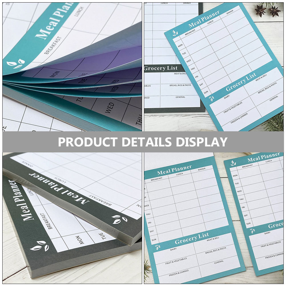 2Pcs Dietary Planning Notebook - огляд і ціна Meal Prep Grocery List