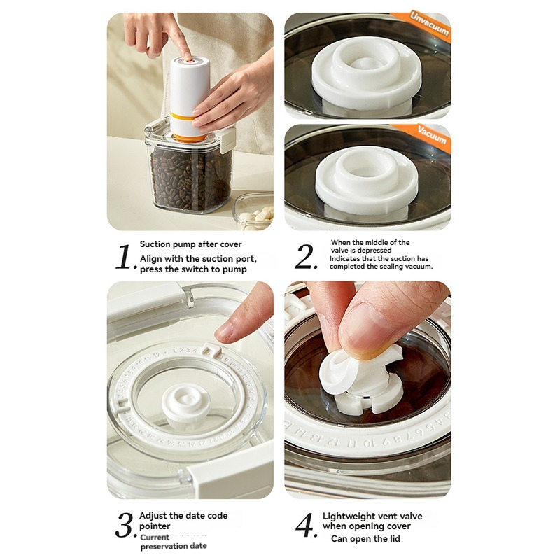 Vacuum Seal Container Coffee B - огляд і ціна Meal Prep Jar