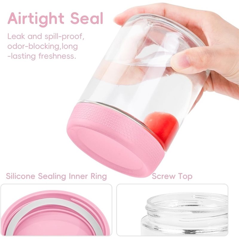 SOFT-Glass Jars With Airtight  - огляд і ціна Meal Prep Jar