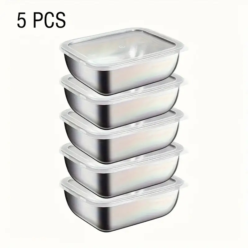 5-Piece Stainless Steel Food S - огляд і ціна Meal Prep Ideas