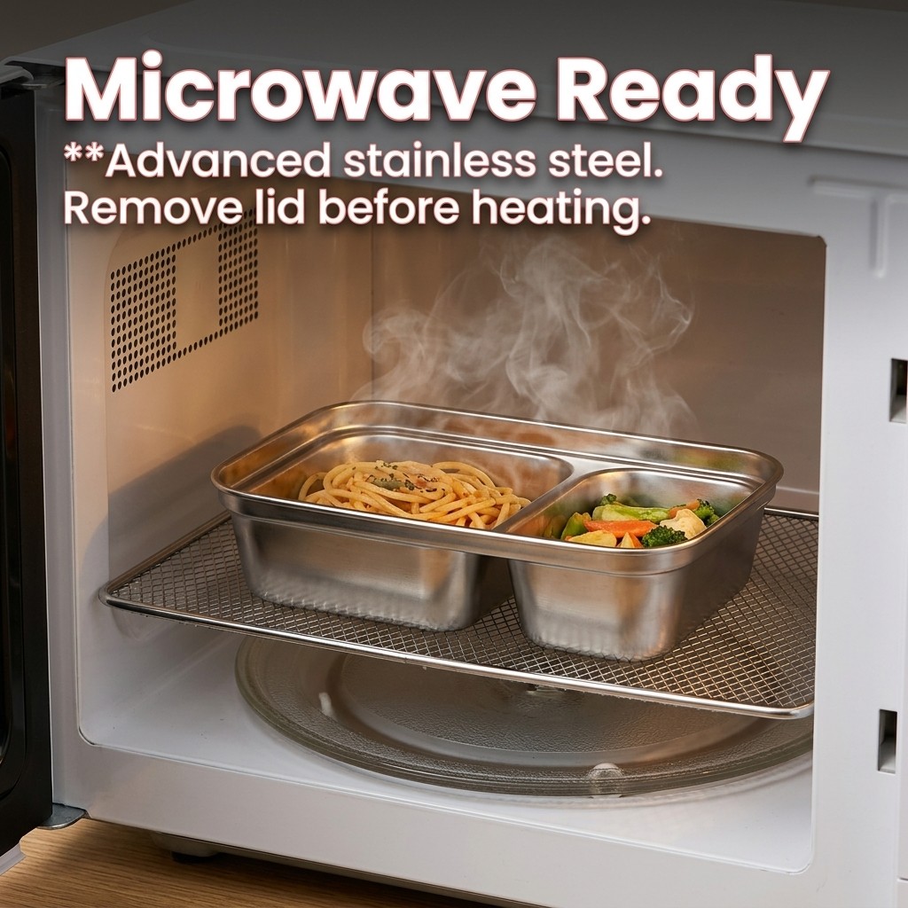 Microwave Safe 304 Stainless S - огляд і ціна Meal Prep For Office