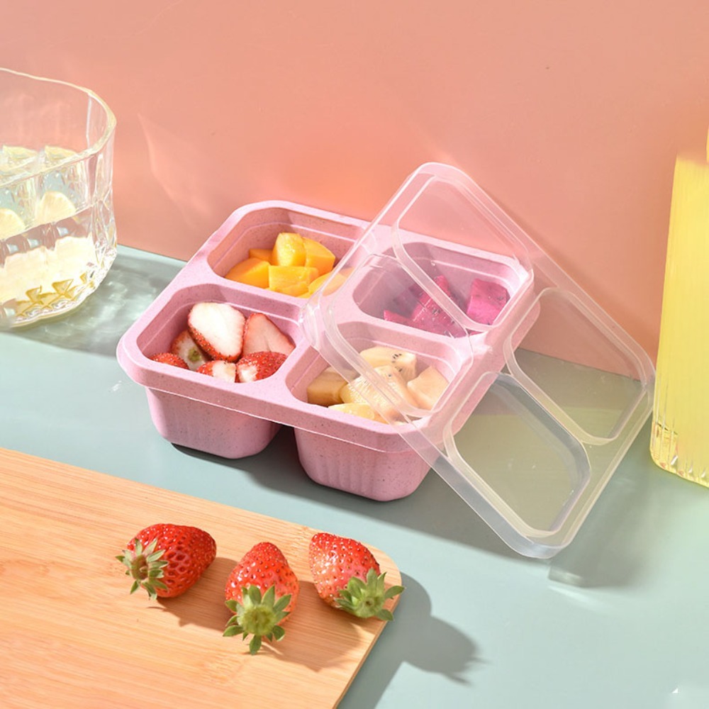 1pc Reusable Wheat Straw 4 Com - огляд і ціна Meal Prep Ideas