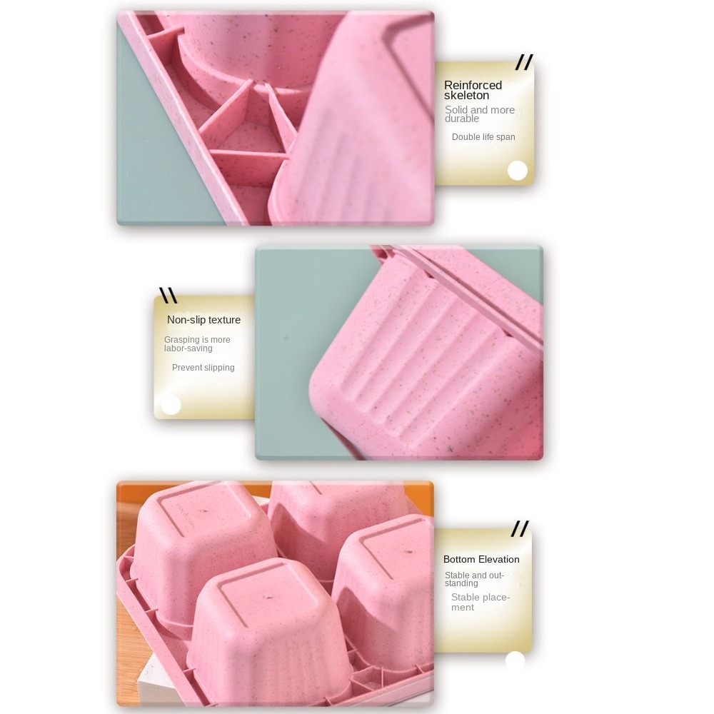 1pc Reusable Wheat Straw 4 Com - огляд і ціна Meal Prep Ideas