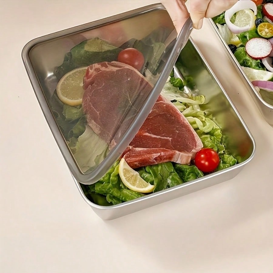 6pcs(3 Boxes+ 3 Lids) Stainles - огляд і ціна Meal Prep Container