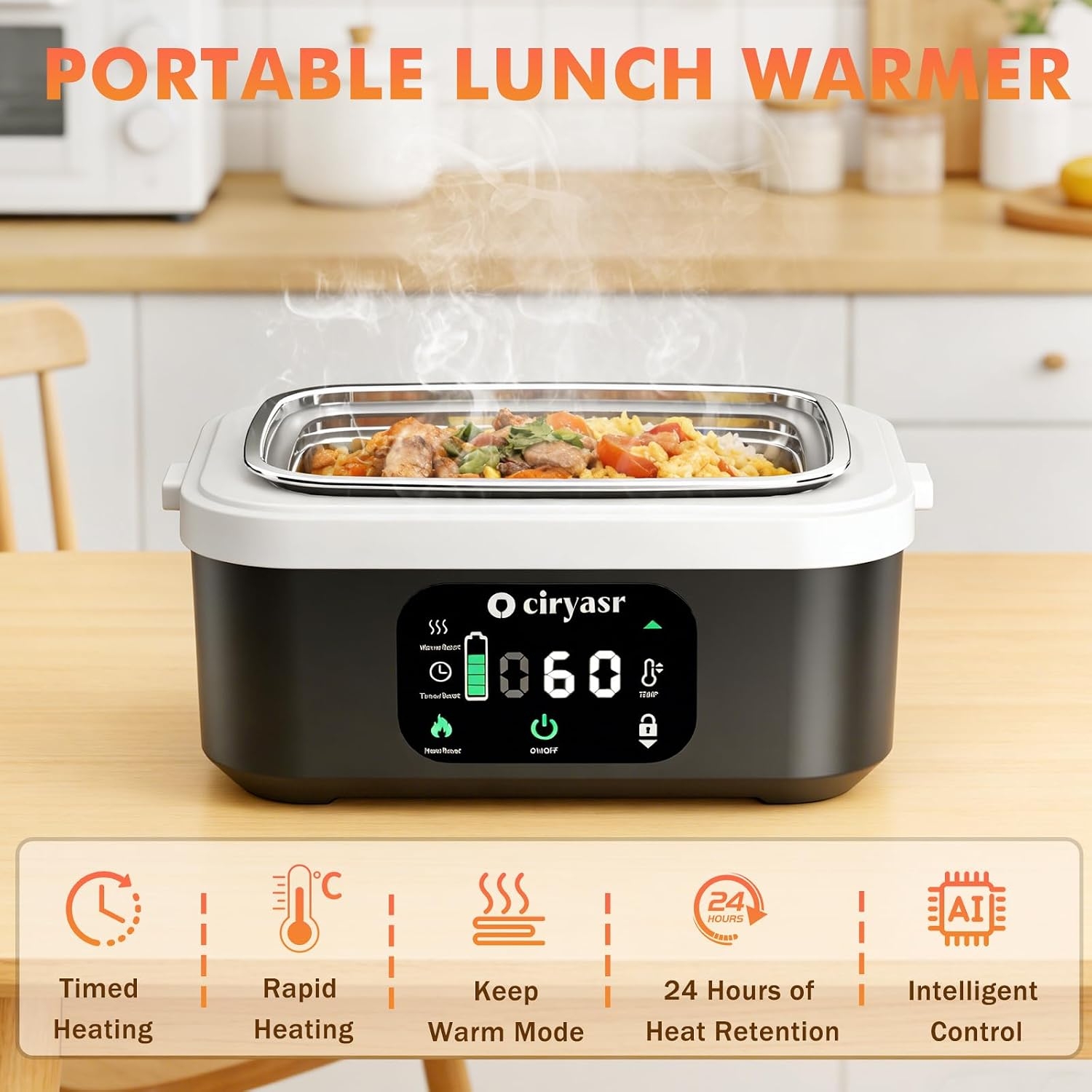Powerful Electric Lunch Box, 1 - огляд і ціна Meal Prep Bag