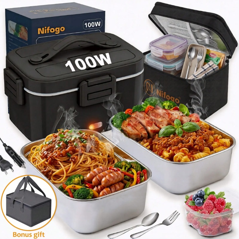 100W Electric Heated Lunch Box - огляд і ціна Meal Prep Bag