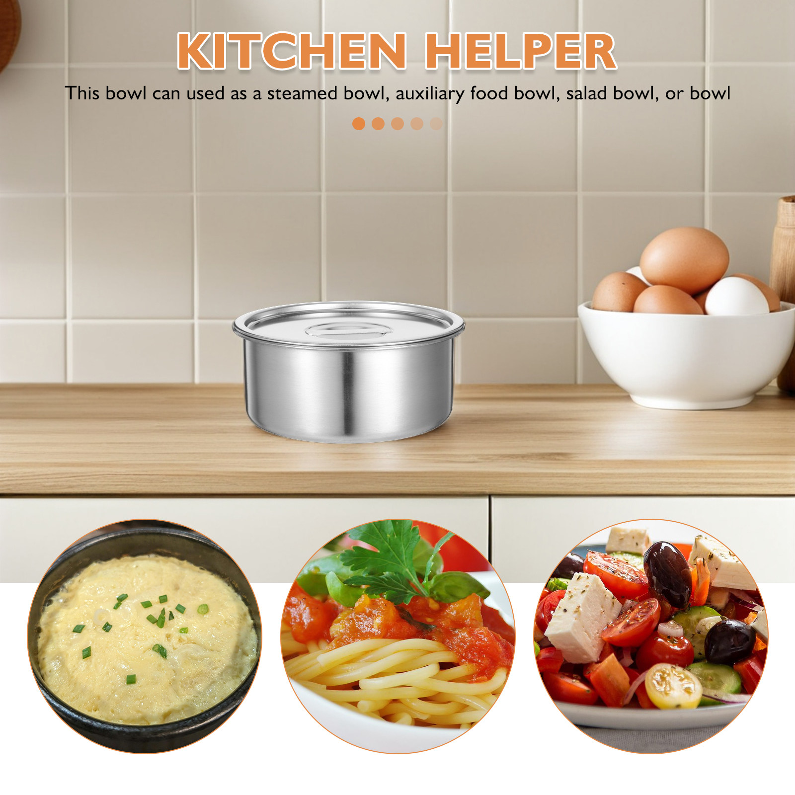 Stainless Steel Steamed Egg Bo - огляд і ціна Meal Prep Container