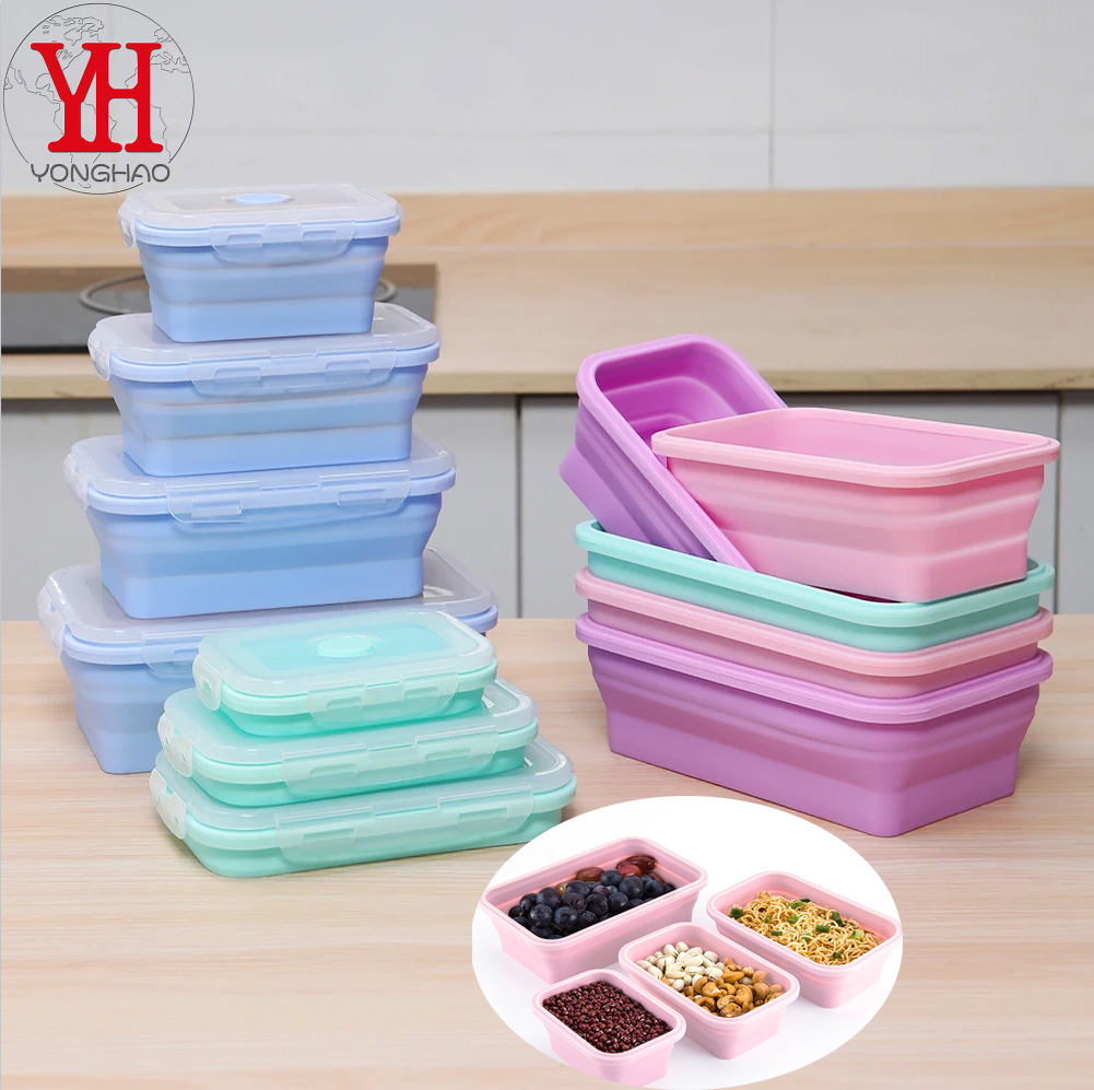 4pcs/set Silicone Rectangle Lu - огляд і ціна Meal Prep Tupperware