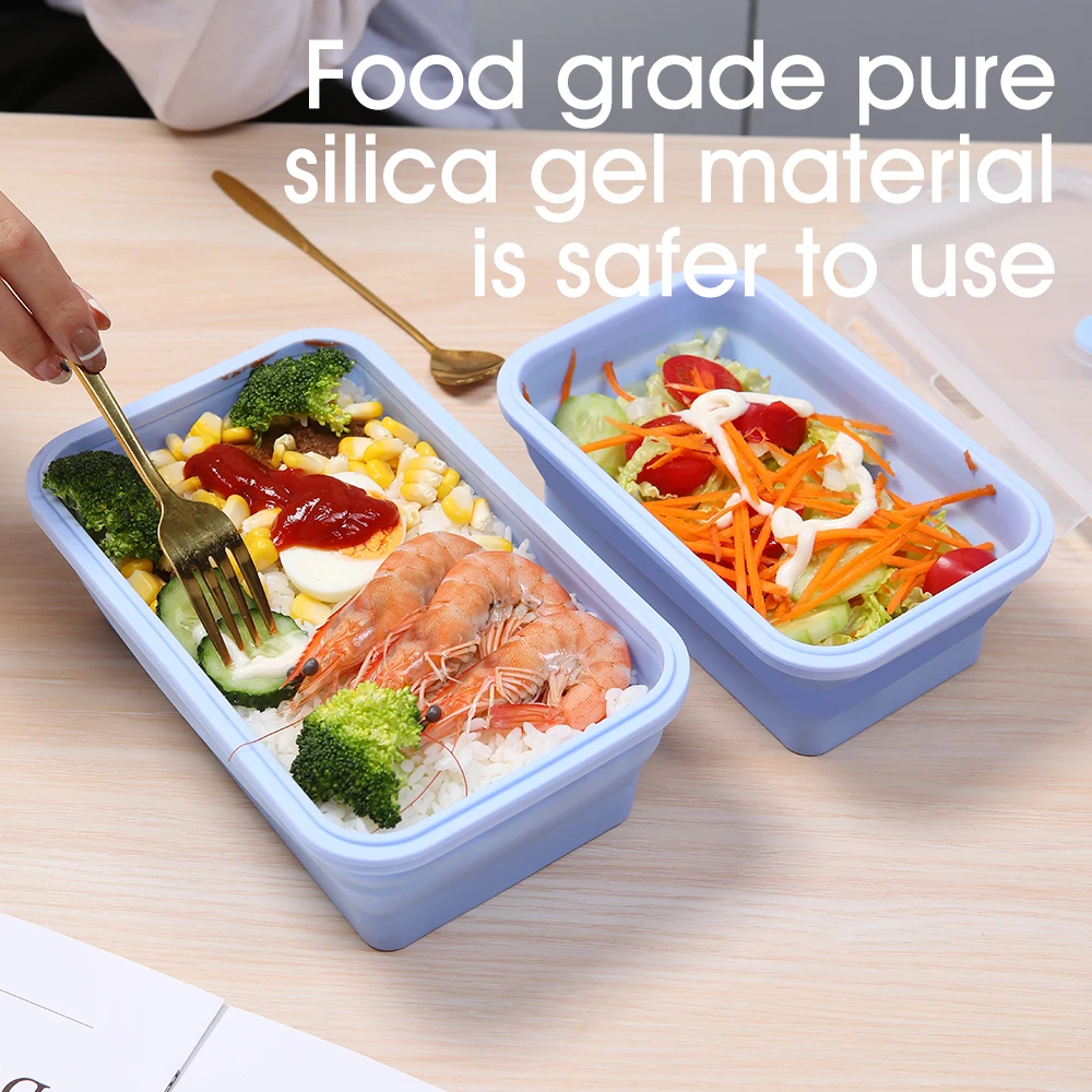 4pcs/set Silicone Rectangle Lu - огляд і ціна Meal Prep Tupperware