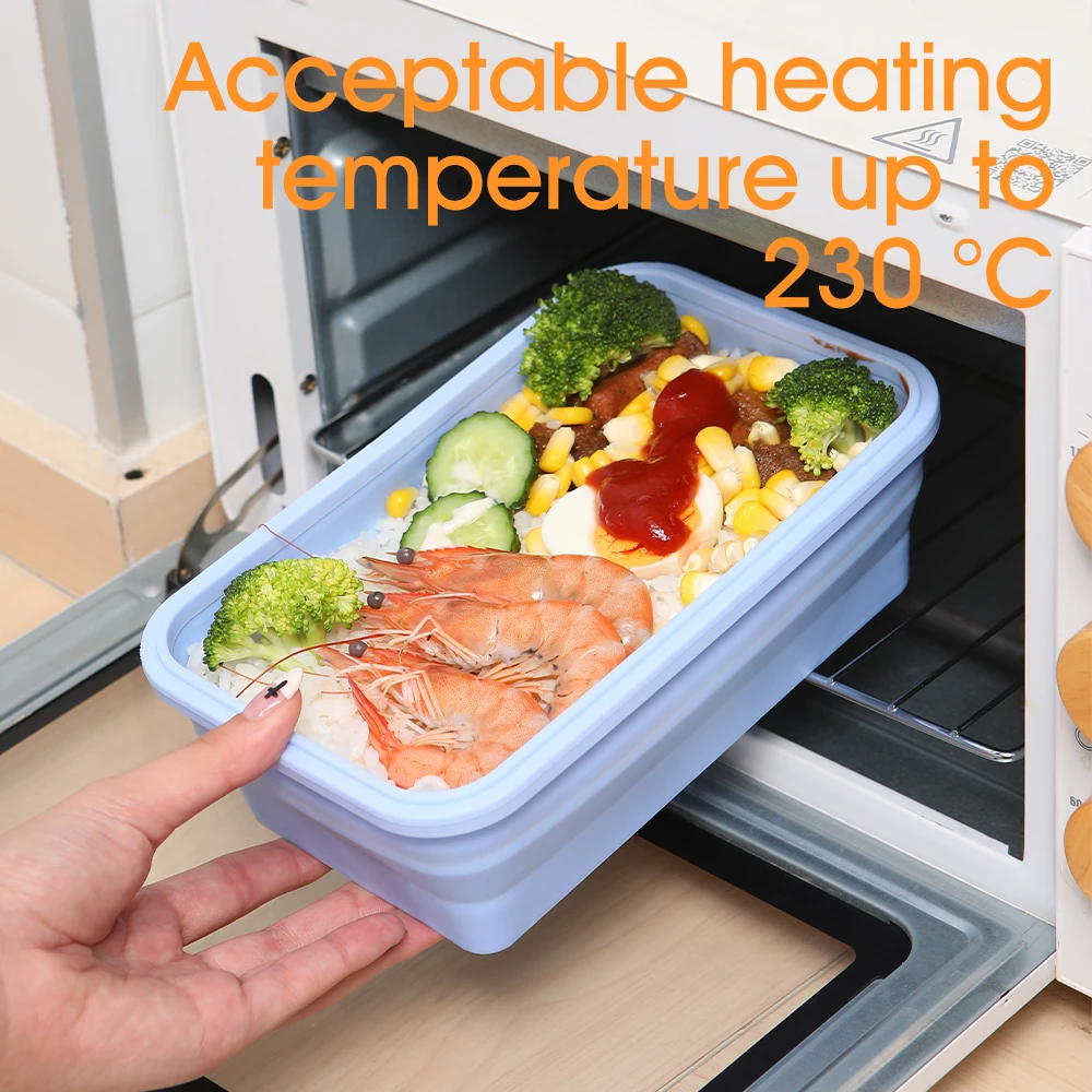 4pcs/set Silicone Rectangle Lu - огляд і ціна Meal Prep Tupperware