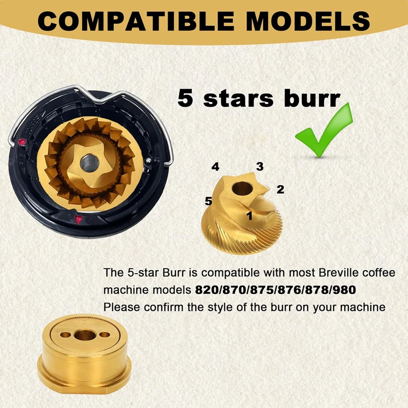 Conical Grinder Burr Replaceme - огляд і ціна Breville Espresso Bes870