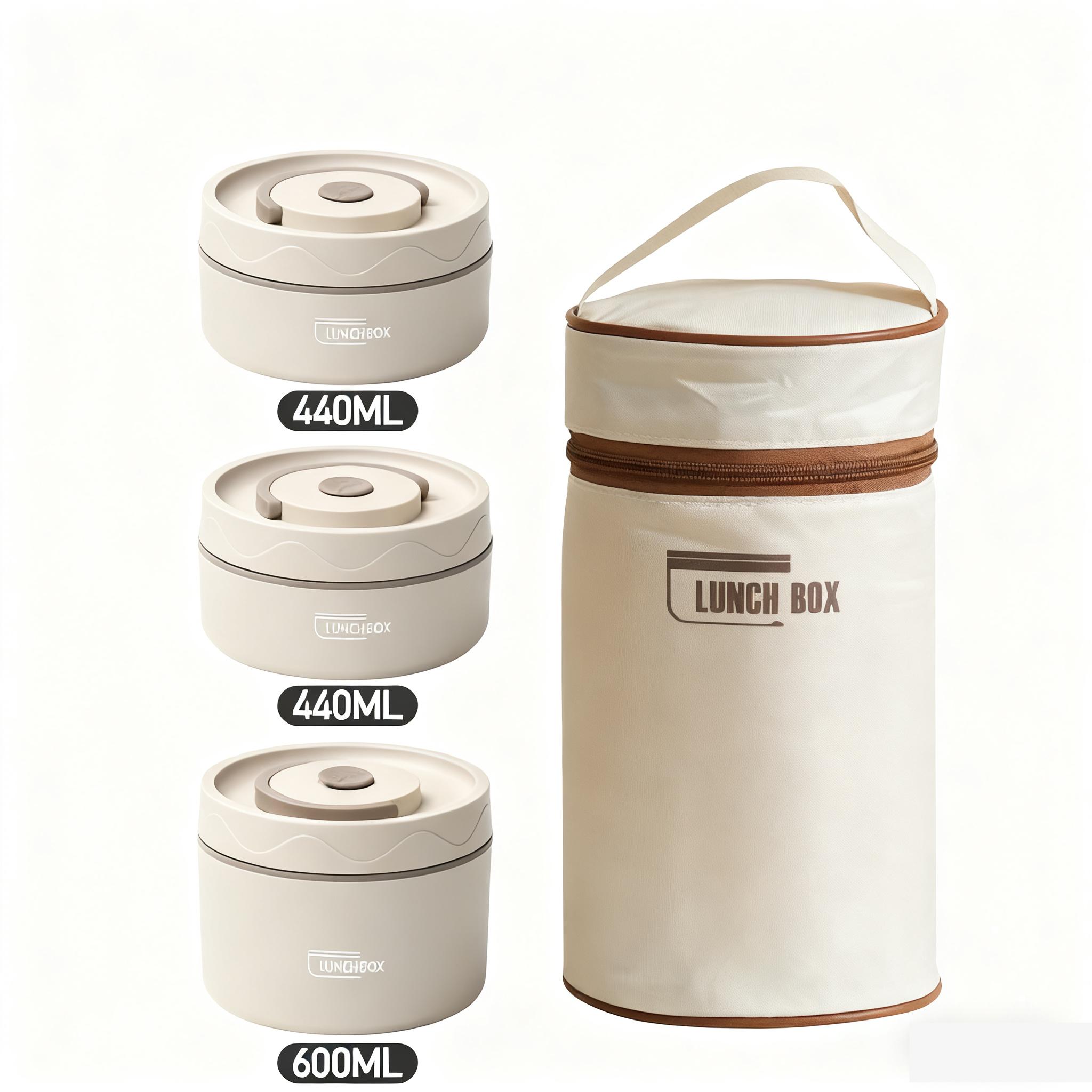 Portable 3-Piece Stainless Ste - огляд і ціна Meal Prep For Office