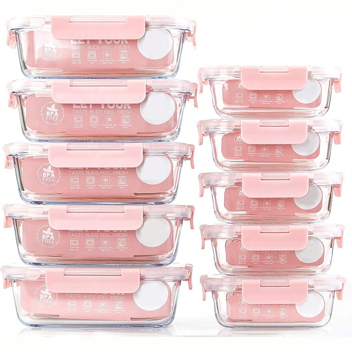 10 Pack Glass Meal Prep Contai - огляд і ціна Meal Prep Container