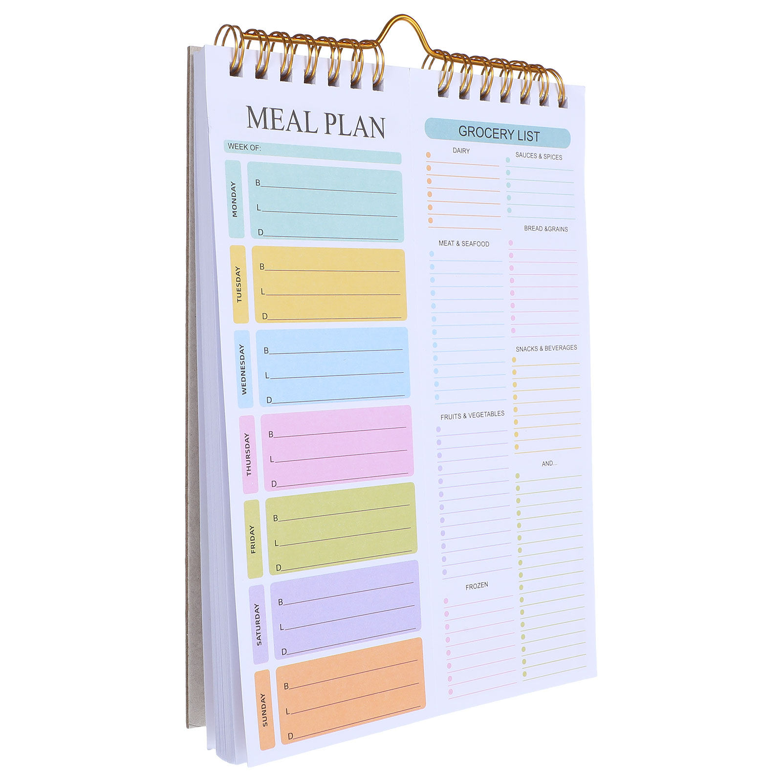 52Sheets A5 Weekly Meal Planne - огляд і ціна Meal Prep Grocery List