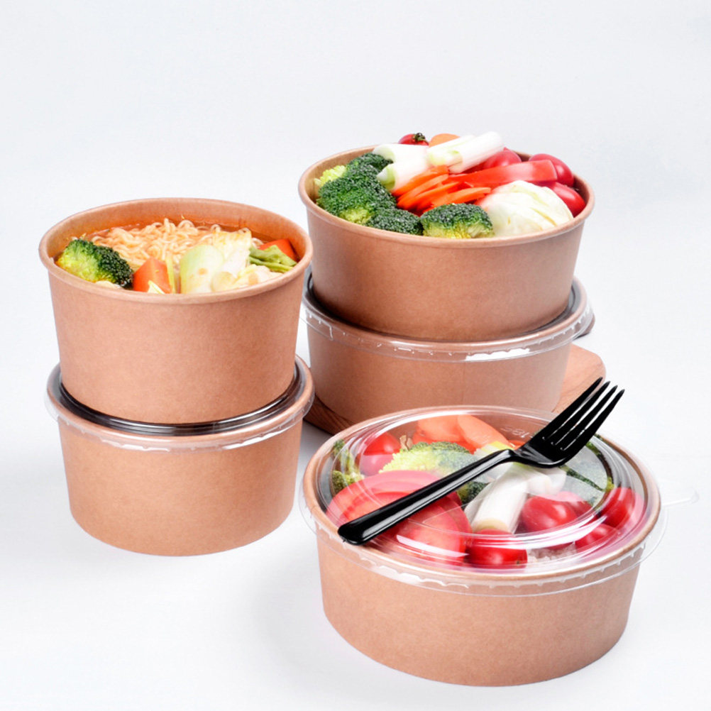 20Pcs Kraft Paper Bowls Leakpr - огляд і ціна Meal Prep Container