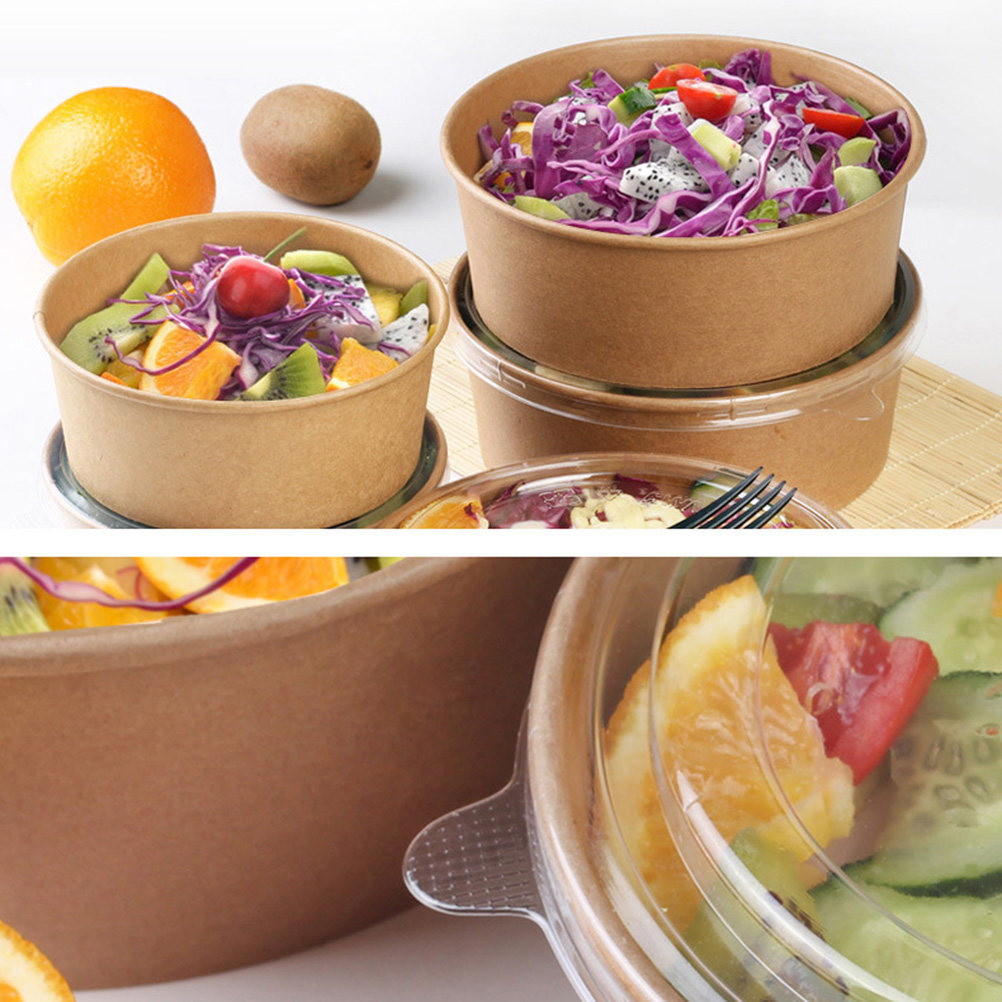 20Pcs Kraft Paper Bowls Leakpr - огляд і ціна Meal Prep Container