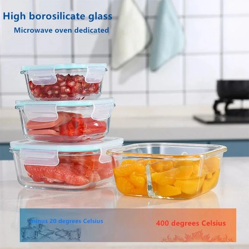 Glass Fresh-Keeping Box High B - огляд і ціна Meal Prep Jar