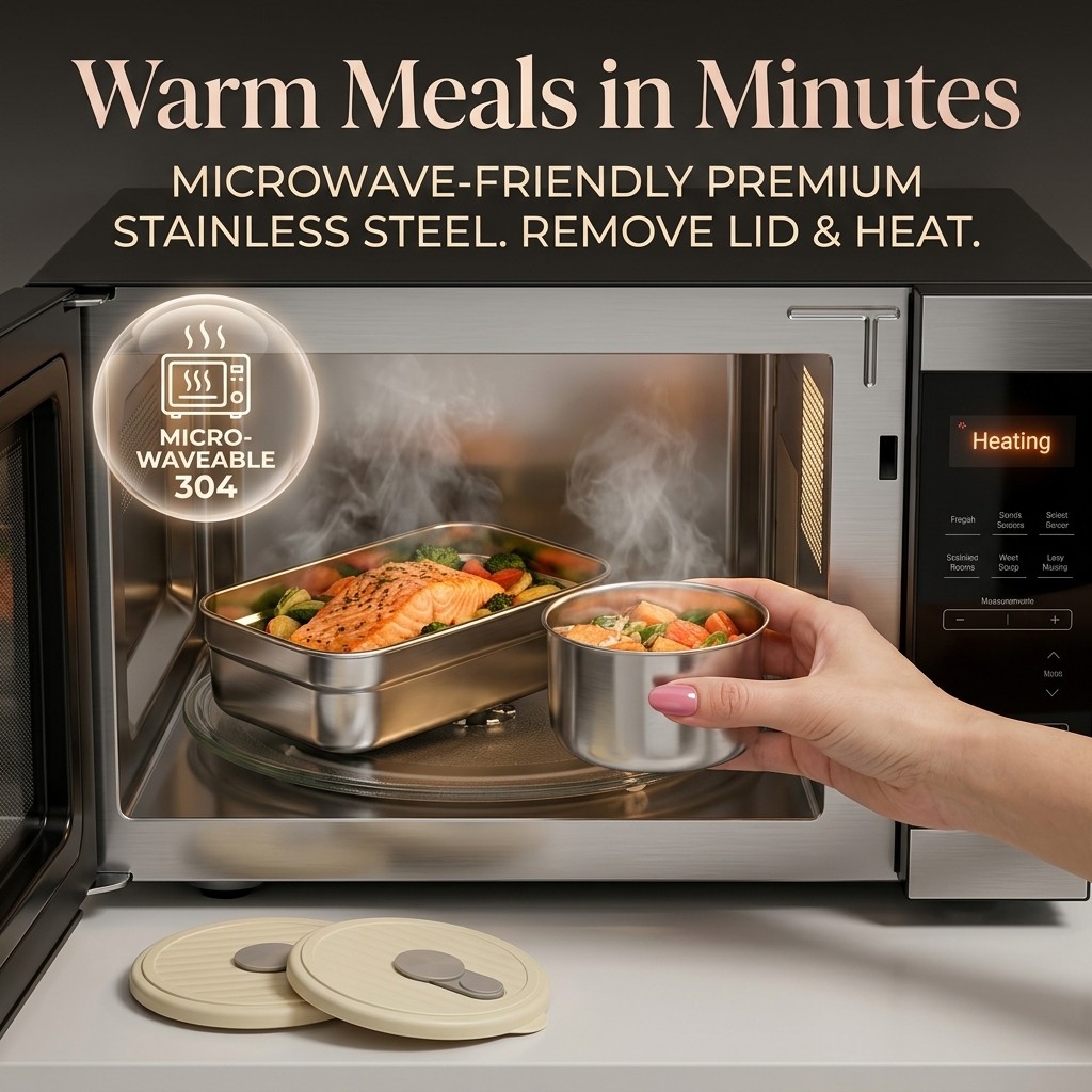 Microwave Safe 304 Stainless S - огляд і ціна Meal Prep Ideas