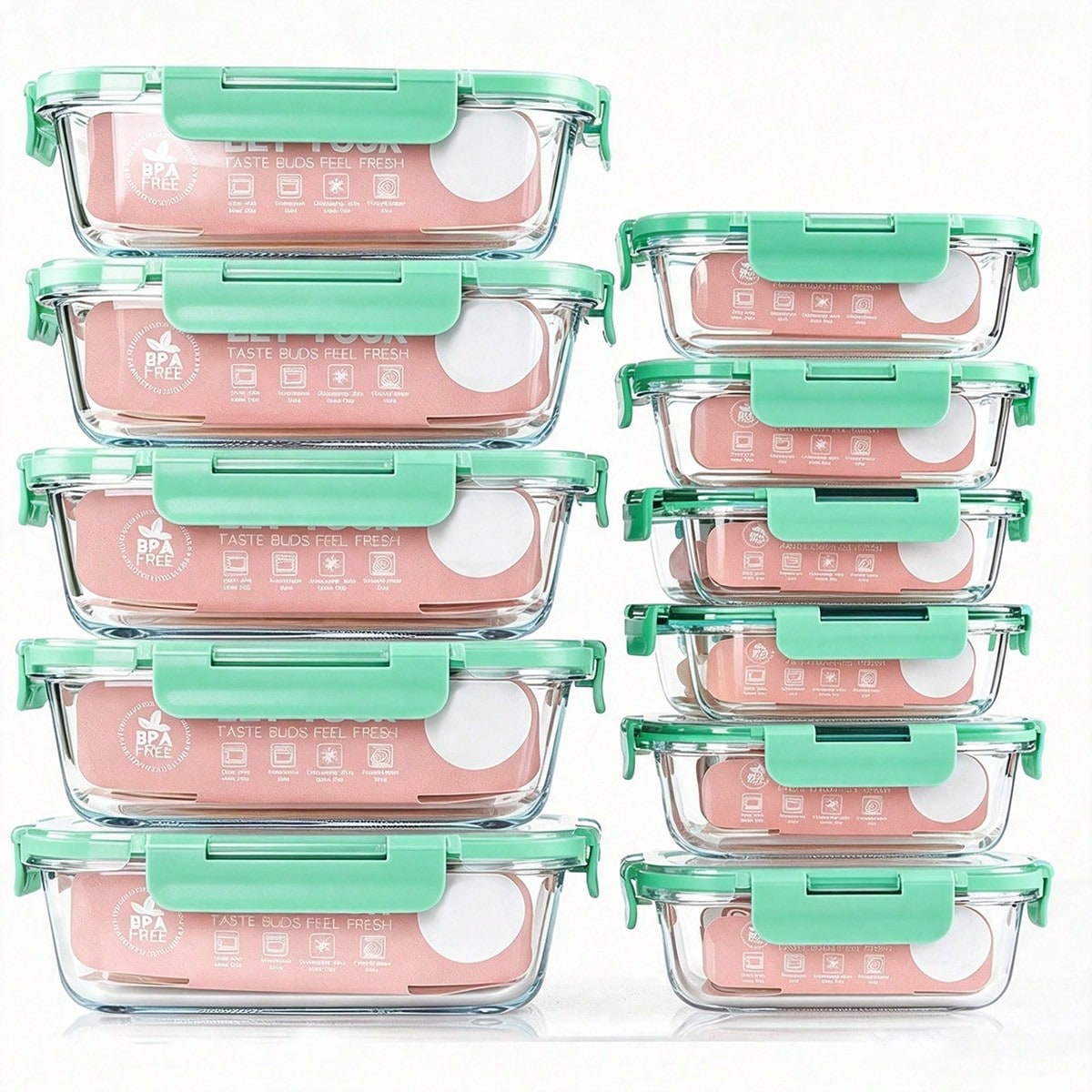 10 Pack Glass Meal Prep Contai - огляд і ціна Meal Prep Container