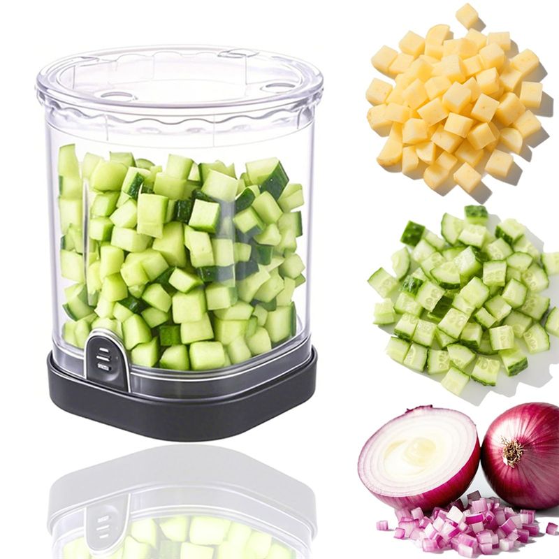 AS63-Kitchen Gadget Fruit Dice - огляд і ціна Veggie Chopper Cup