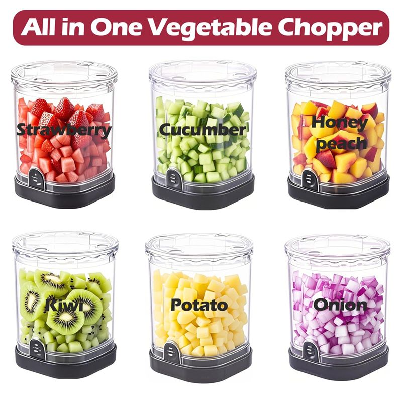 AS63-Kitchen Gadget Fruit Dice - огляд і ціна Veggie Chopper Cup