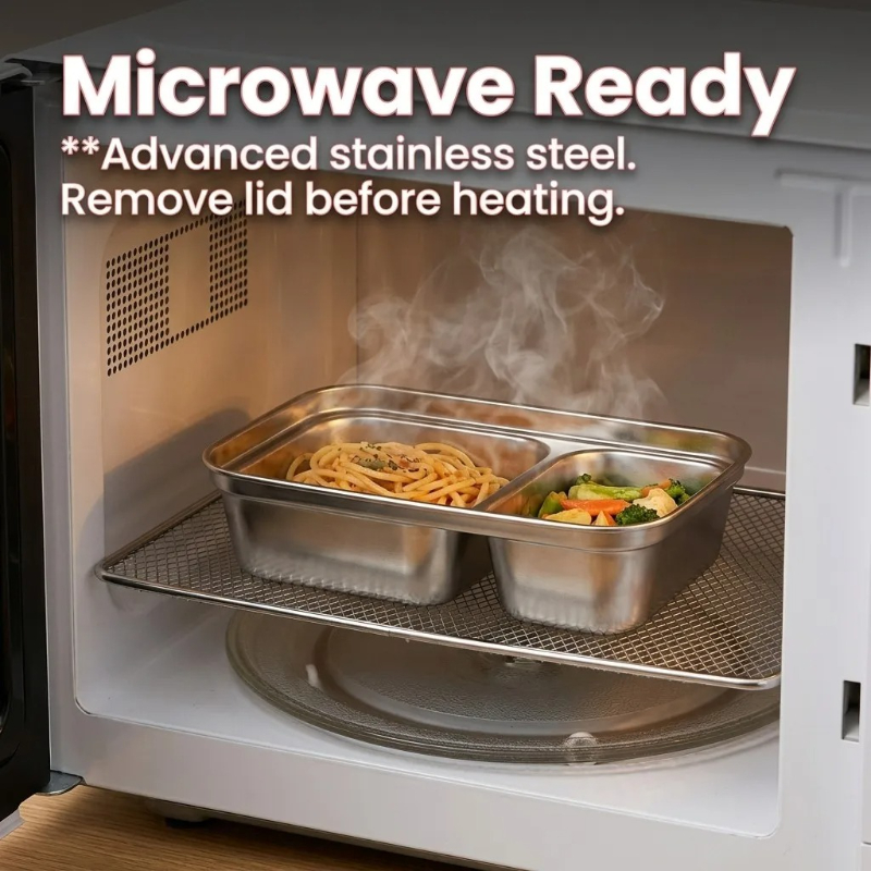 Microwave Safe 304 Stainless S - огляд і ціна Meal Prep For Office