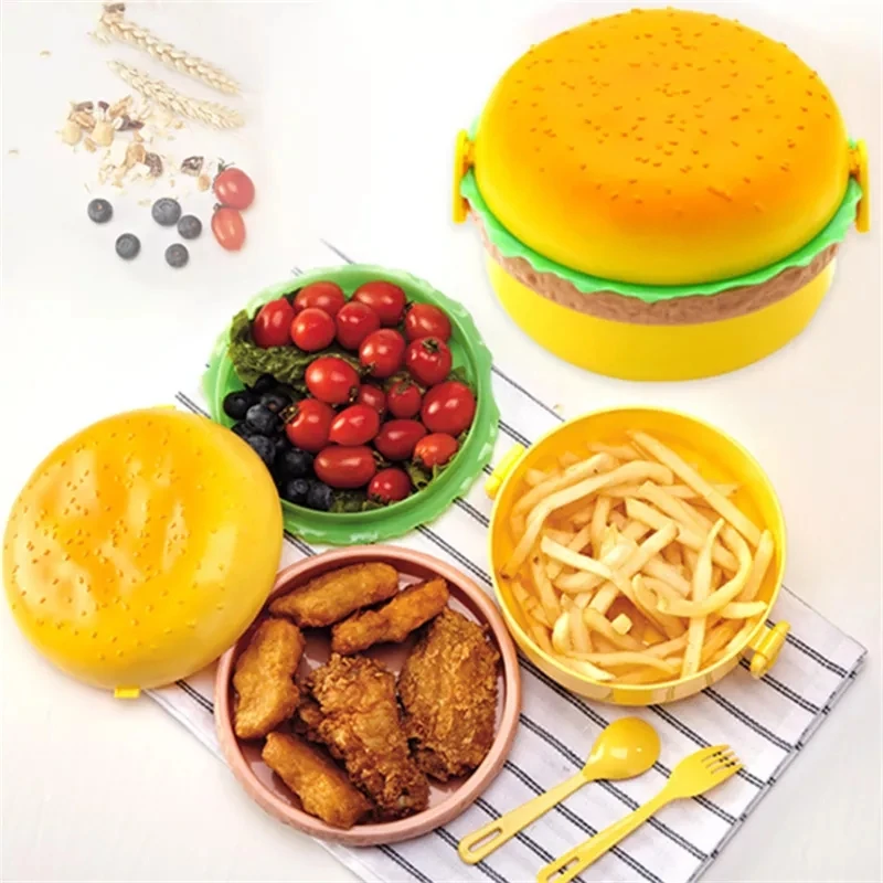 Hamburger Lunch Box Double Tie - огляд і ціна Meal Prep Tupperware