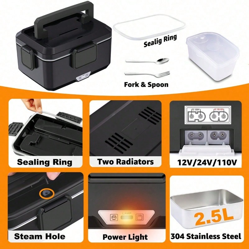 Dual‑Use Electric Heated Lunch - огляд і ціна Meal Prep Bag