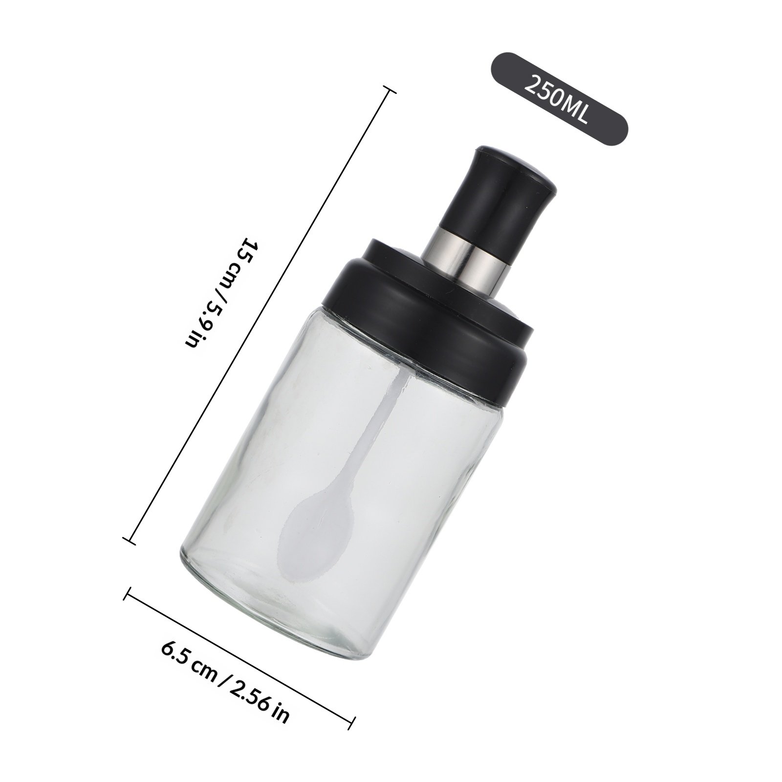 4Pcs Glass Spice Jar with Spoo - огляд і ціна Meal Prep Jar