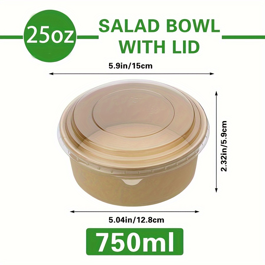 25Oz/750Ml 25/50 Pack Paper Bo - огляд і ціна Meal Prep Container