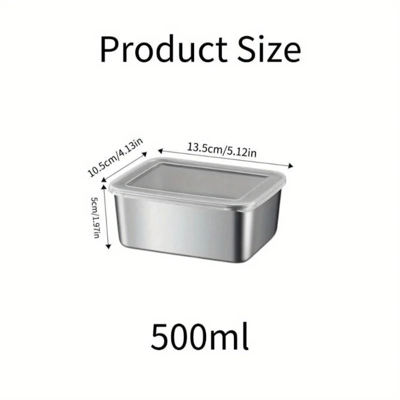 5pc Stainless Steel Food Stora - огляд і ціна Meal Prep For Office