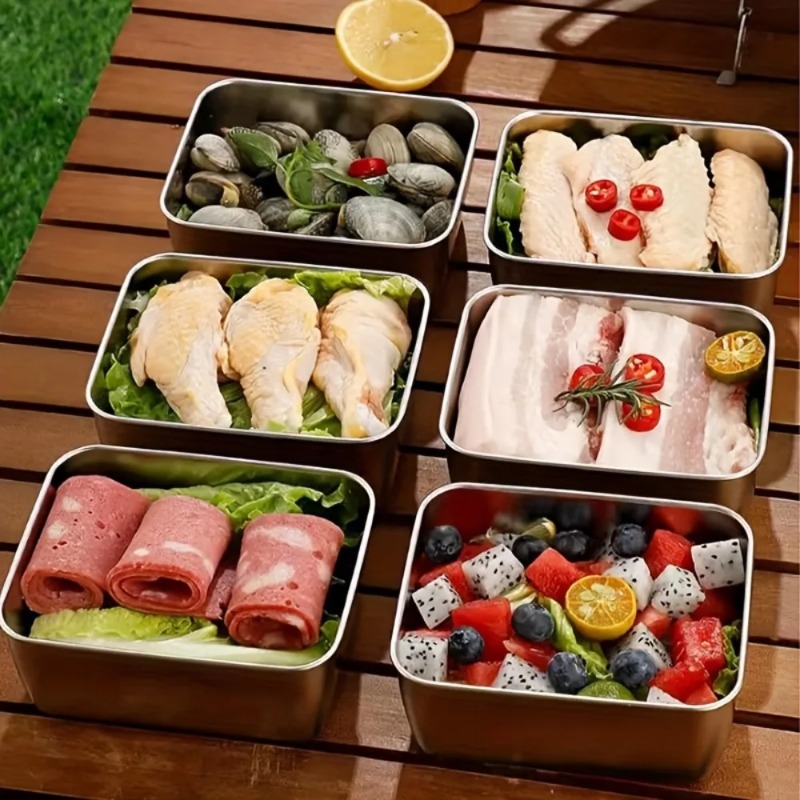 5pc Stainless Steel Food Stora - огляд і ціна Meal Prep For Office
