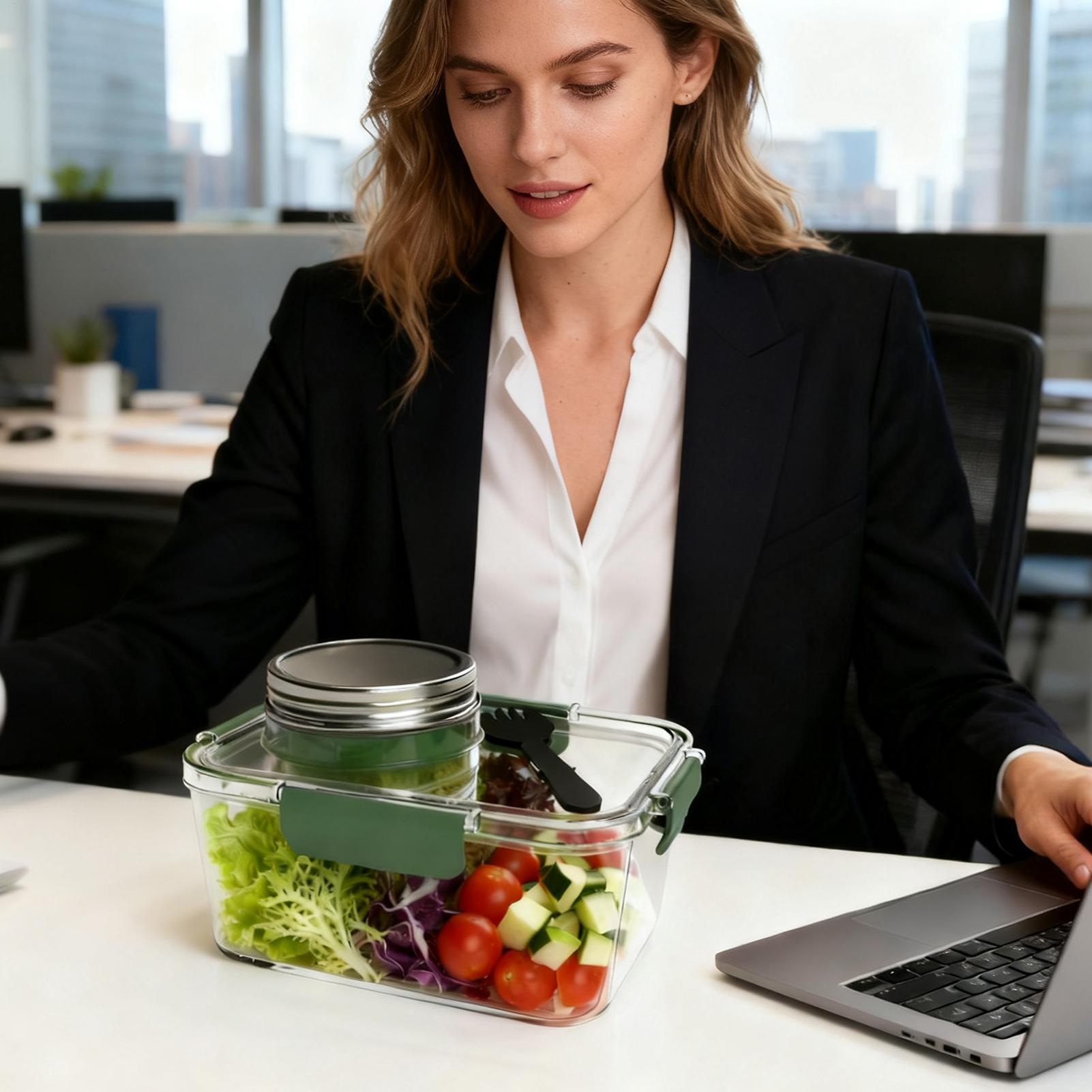 Salad Container 2.5 Oz Food St - огляд і ціна Meal Prep For Office