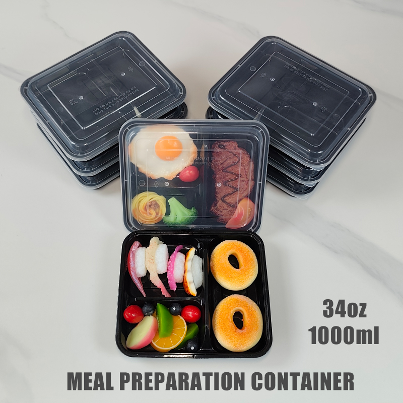 3-Compartment 34 Oz/1000 Ml, 1 - огляд і ціна Meal Prep For Office